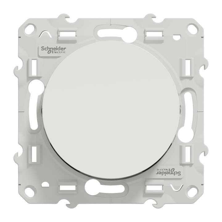 Schneider - Odace - Interrupteur va et vient - Blanc - 10A - 250V - Bornes auto - Réf : S520204