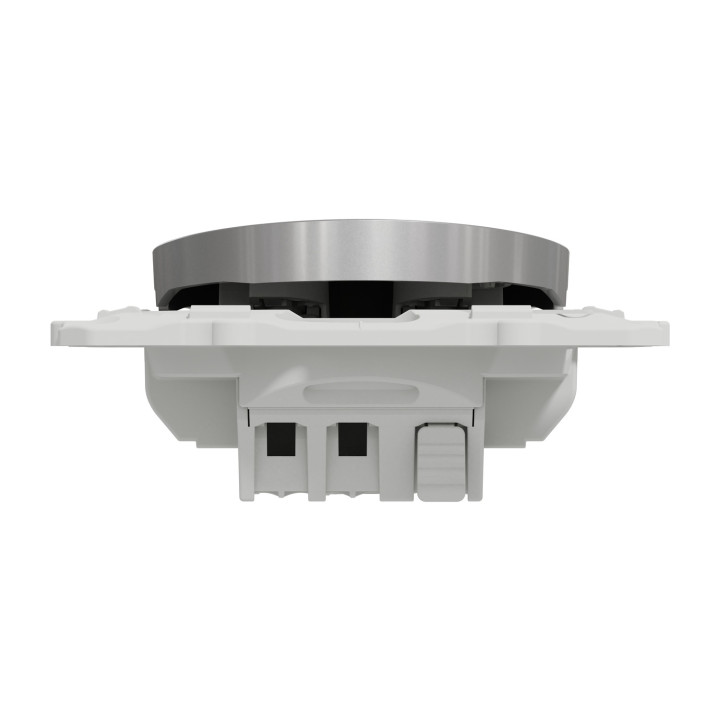 Schneider - Odace - Interrupteur va et vient - Aluminium - 10A - 250V - Bornes auto - Réf : S530204
