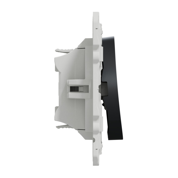 Schneider - Odace - Interrupteur va et vient - Anthracite - 10A - 250V - Bornes auto - Réf : S540204