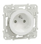 Schneider - Prise de courant Odace - Blanc - 2P+T - 16A - 250V - Bornes auto - Réf : S520059