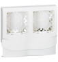 Legrand Oteo - Cadre appareillage saillie 2 postes - pose le long des moulures DLPlus ép. 12,5 - blanc - 031414L