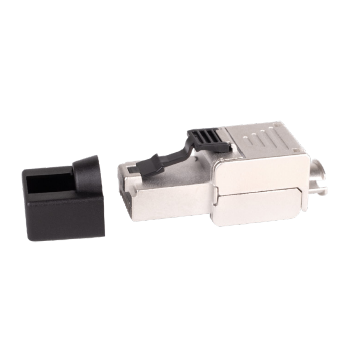 CAE - Plug RJ45 sans outil - CAT6A blindé 360° - faible encombrement - Réf : MMCPSL6AFS