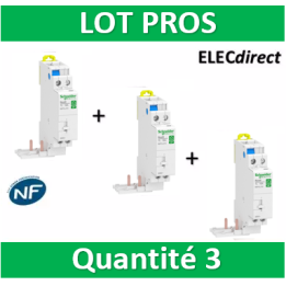 Schneider - Télérupteur RESI9 TL - Bipolaire - 2NO 16A - 250V - R9PCL216x3
