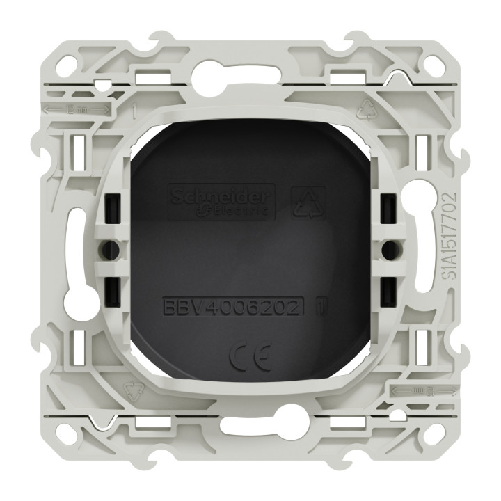 Schneider - Odace - Obturateur à VIS - Anthracite - Réf : S540666