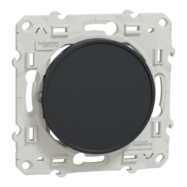 Schneider - Odace - Obturateur à VIS - Anthracite - Réf : S540666