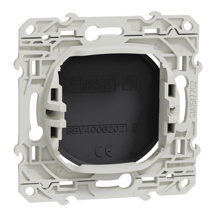Schneider - Odace - Obturateur à VIS - Anthracite - Réf : S540666