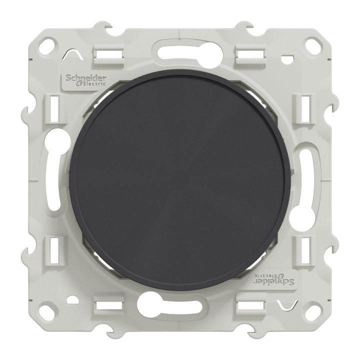 Schneider - Odace - Obturateur à VIS - Anthracite - Réf : S540666