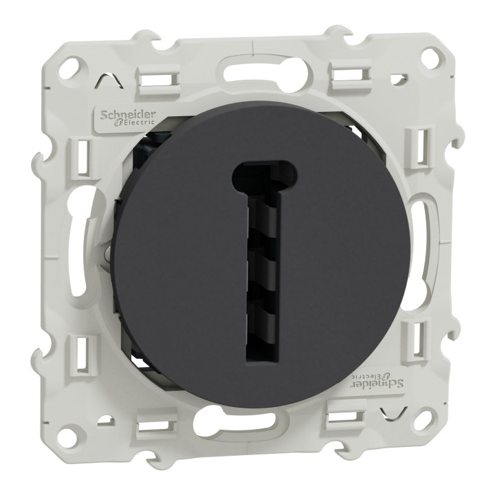 Schneider - Odace - Conjoncteur en T - 8 contacts - anthracite - Réf : S540496