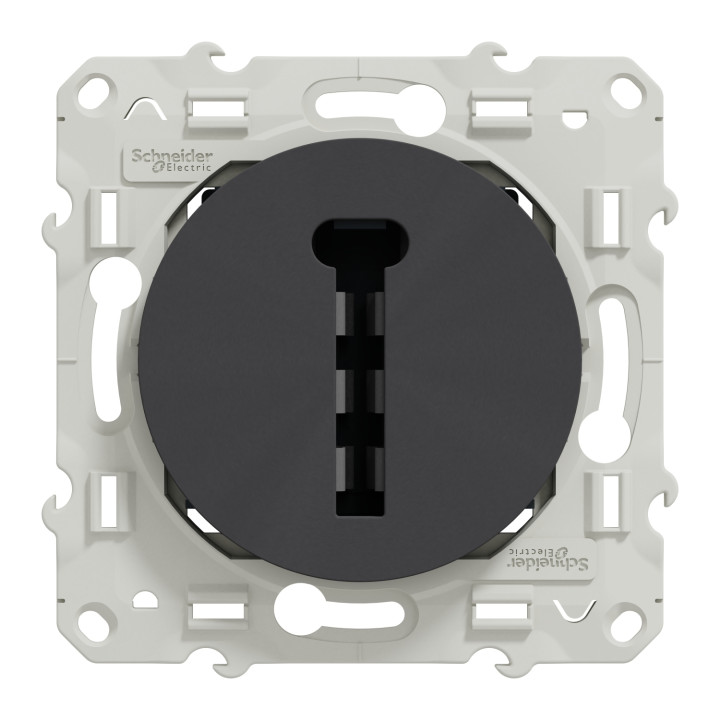 Schneider - Odace - Conjoncteur en T - 8 contacts - anthracite - Réf : S540496