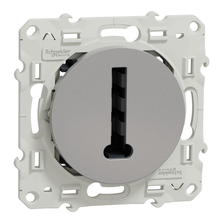 Schneider - Odace - Conjoncteur en T - 8 contacts - aluminium - Réf : S530496