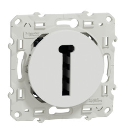 Schneider - Odace - Conjoncteur en T - 8 contacts - blanc - Réf : S520496