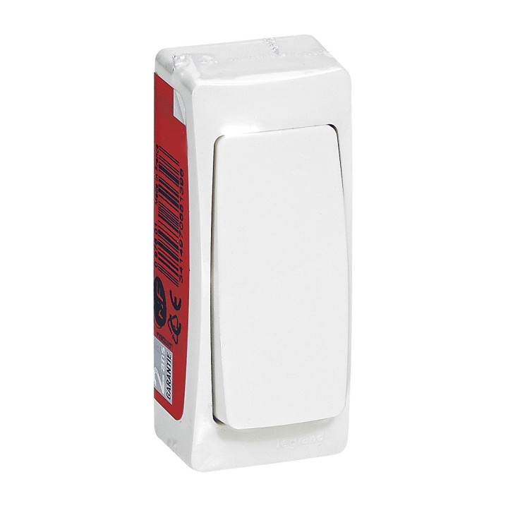 Legrand Oteo - Va-et-vient - 10A - 250V - Appareillage saillie complet version étroite - 086084