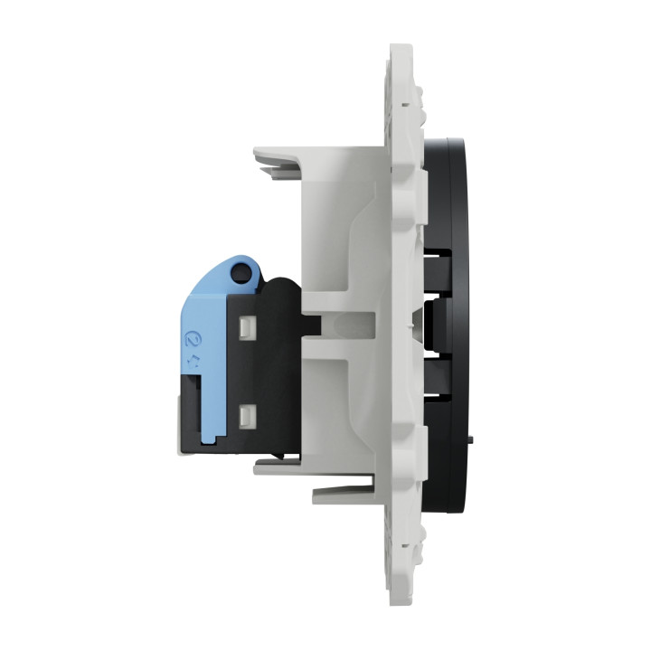 Schneider - Prise RJ45 Grade 1 Odace - Anthracite - Catégorie 6 UTP - Multimédia - IDC - Réf : S540475