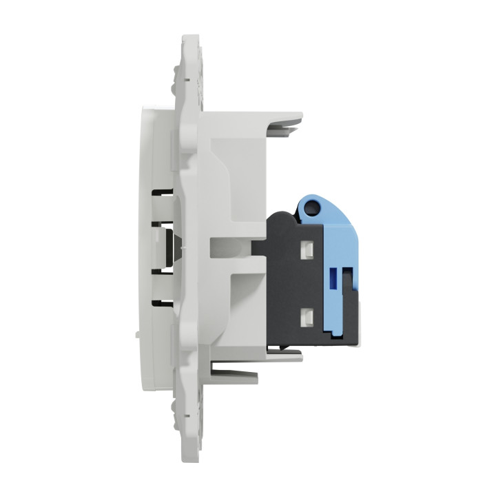 Schneider - Odace - Prise RJ45 Grade 1 - Blanc - Catégorie 6 UTP - Multimédia - IDC - Réf : S520475