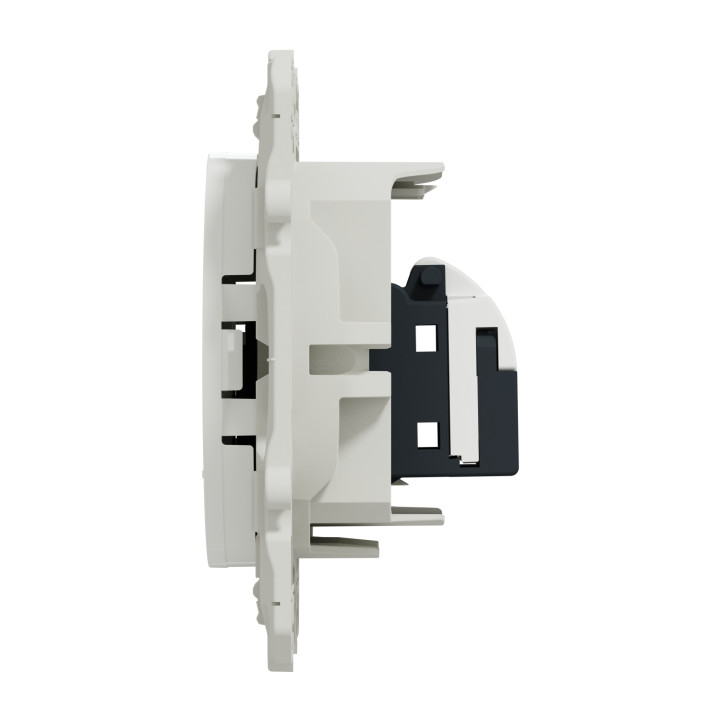 Schneider - Odace - Prise RJ45 Grade 1- Blanc - Catégorie 5 UTP - Téléphone - IDC - Réf : S520471