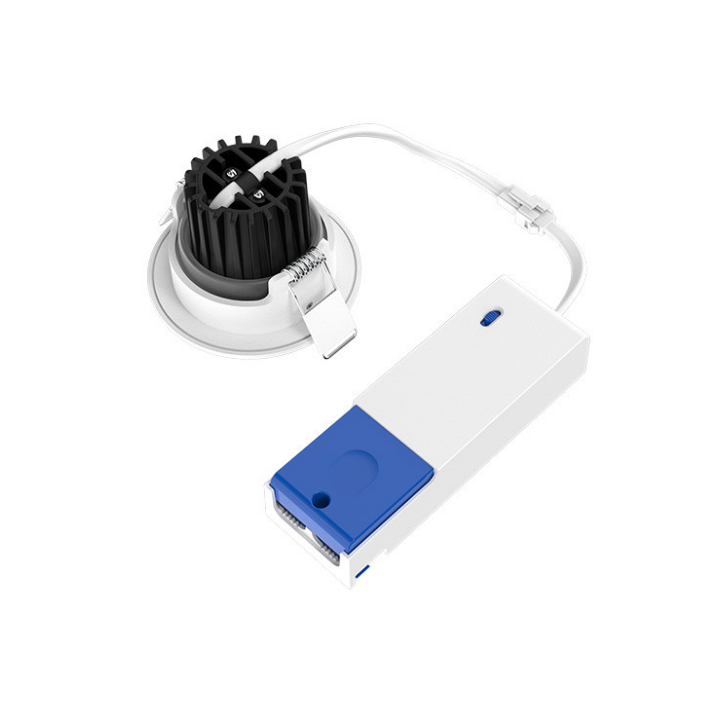 Miidex - Spot LED Ø68 Dimmable blanc - orientable - 8W - IP65 - CCT - BBC - Angle 60° - 2700 / 3000 / 4000°K - Réf : 100794