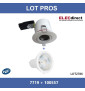 Miidex - Kit spot encastré BBC Orientable blanc 7W - 3000K - NON dimmable - Réf : 7719 + 100557