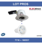 Miidex - Kit spot encastré BBC Fixe blanc 7W - 3000K - NON dimmable - Réf : 7718 + 100557