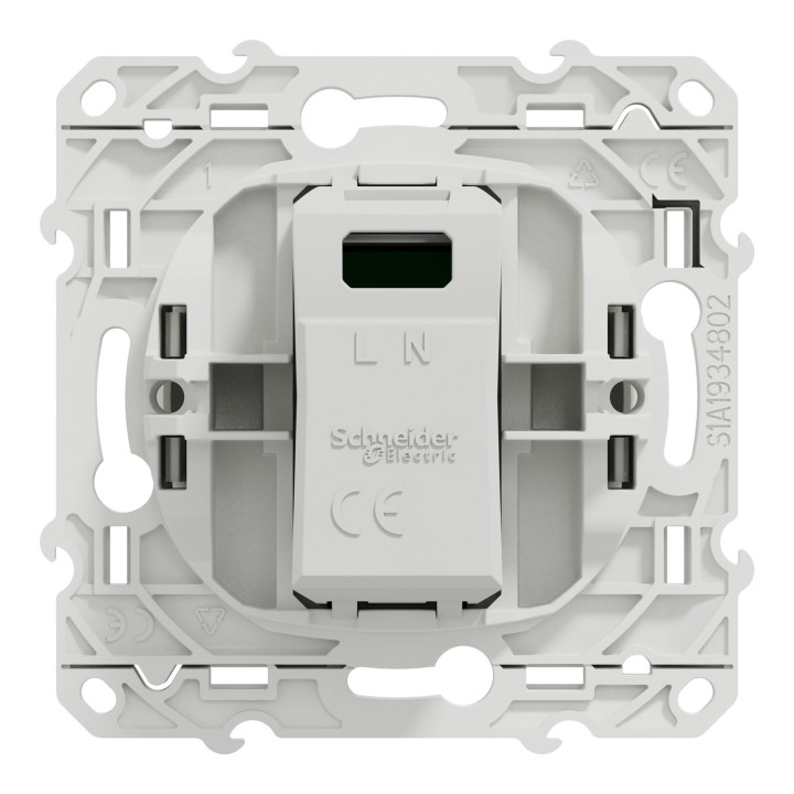 Schneider - Odace - Prise USB - 5V - BLANC - Réf : S520408