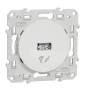 Schneider - Odace - Prise USB - 5V - BLANC - Réf : S520408