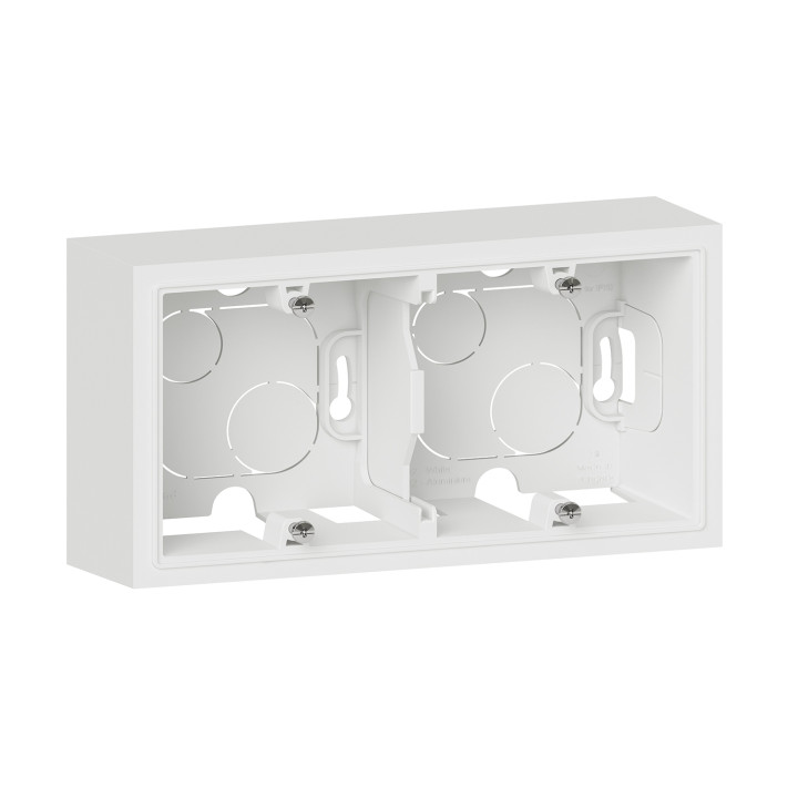 Legrand Dooxie - Cadre saillie 2 postes - Horizontal/vertical - Réf : 600042