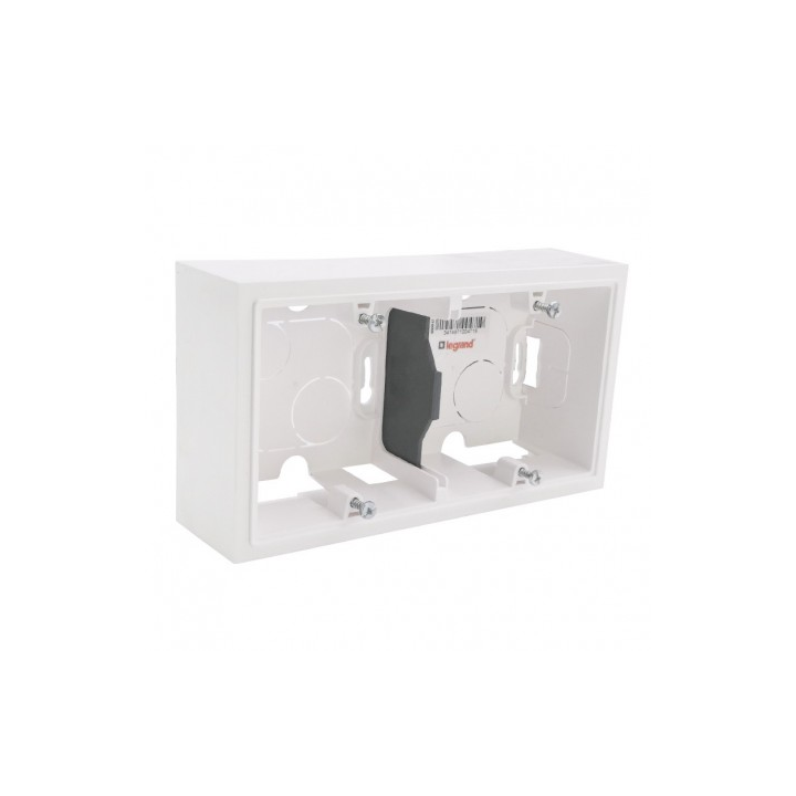 Legrand Dooxie - Cadre saillie 2 postes - Horizontal/vertical - Réf : 600042