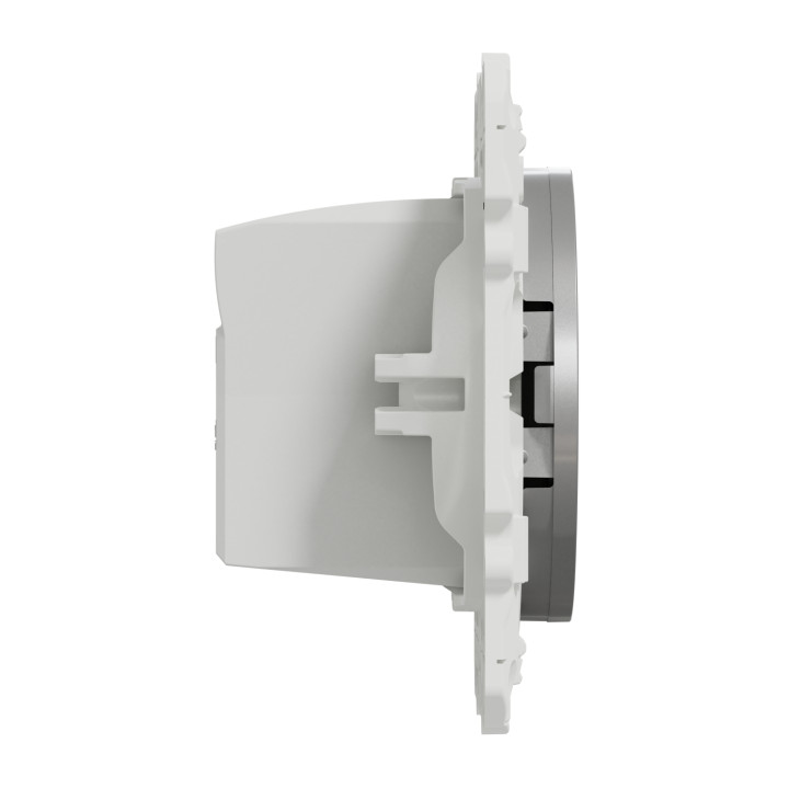Schneider - Odace - Prise USB - 5V - ALUMINIUM - Réf : S530408