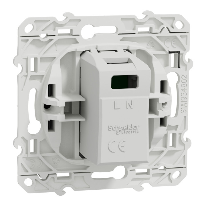 Schneider - Odace - Prise USB - 5V - ANTHRACITE - Réf : S540408