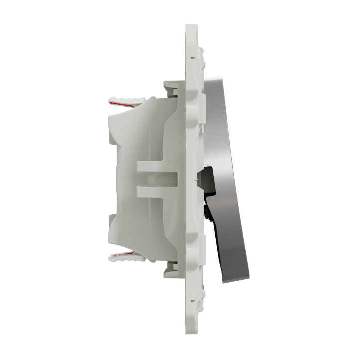 Schneider - Odace - Va-et-vient + poussoir - ALUMINIUM - 10A - 250V - Réf : S530285