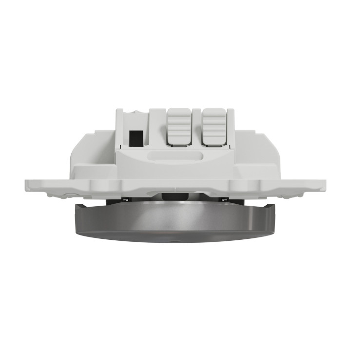 Schneider - Odace - Bouton poussoir - aluminium - lumineux LED bleu - 10A - 250V - Réf : S530276