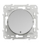 Schneider - Odace - Va-et-Vient lumineux/témoin LED orange - aluminium - 10A - 250V - Réf : S530263