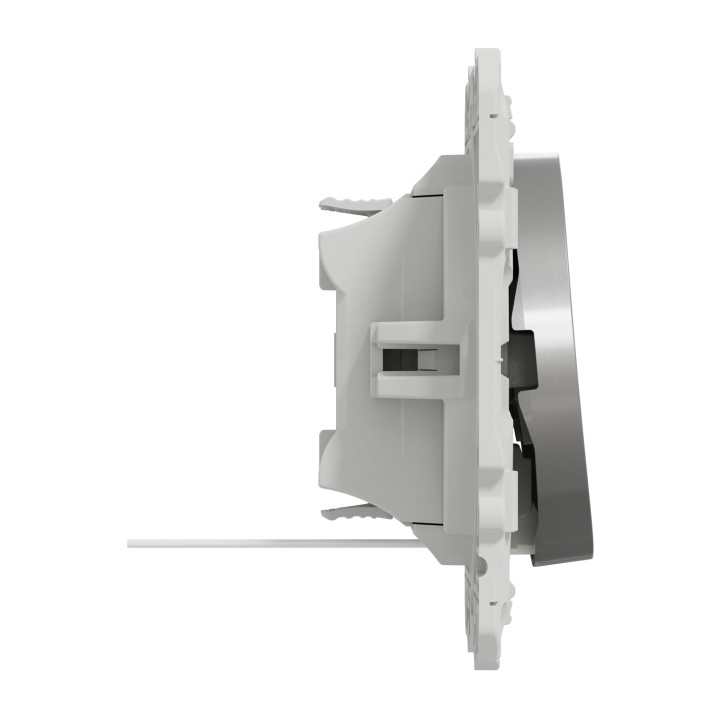 Schneider - Odace - Va-et-Vient lumineux/témoin LED orange - aluminium - 10A - 250V - Réf : S530263