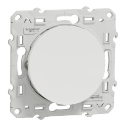 Schneider - Odace - Va-et-Vient lumineux/témoin LED orange - blanc - 10A - 250V - Réf : S520263