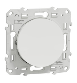 Schneider - Odace - Va-et-Vient lumineux/témoin LED orange - blanc - 10A - 250V - Réf : S520263