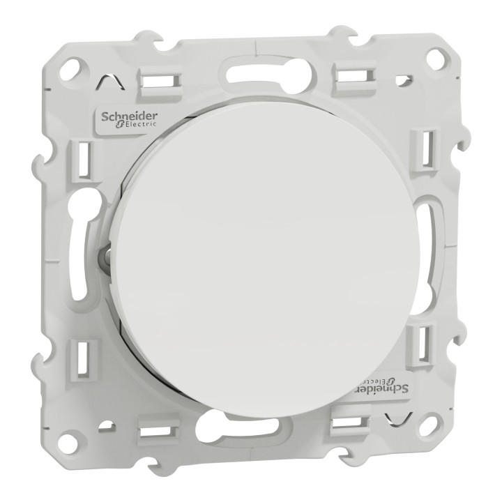 Schneider - Odace - Va-et-Vient lumineux/témoin LED orange - blanc - 10A - 250V - Réf : S520263