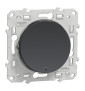 Schneider - Odace - Va-et-Vient lumineux/témoin LED orange - anthracite - 10A - 250V - Réf : S540263