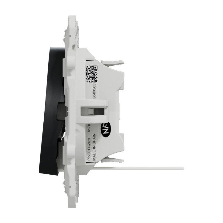 Schneider - Odace - Va-et-Vient lumineux/témoin LED orange - anthracite - 10A - 250V - Réf : S540263
