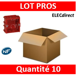 Legrand - Boîte monoposte Batibox - maçonnerie - carrée associable - prof. 60 - 080161x10