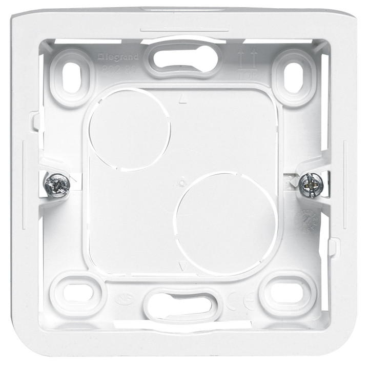 Legrand Mosaic - Cadre saillie 1 poste - prof 30 - 2 modules - Réf : 080280
