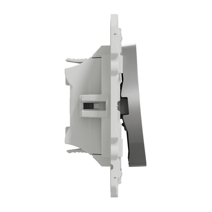 Schneider - Odace - Interrupteur VMC 2 positions - aluminium - Réf : S530233