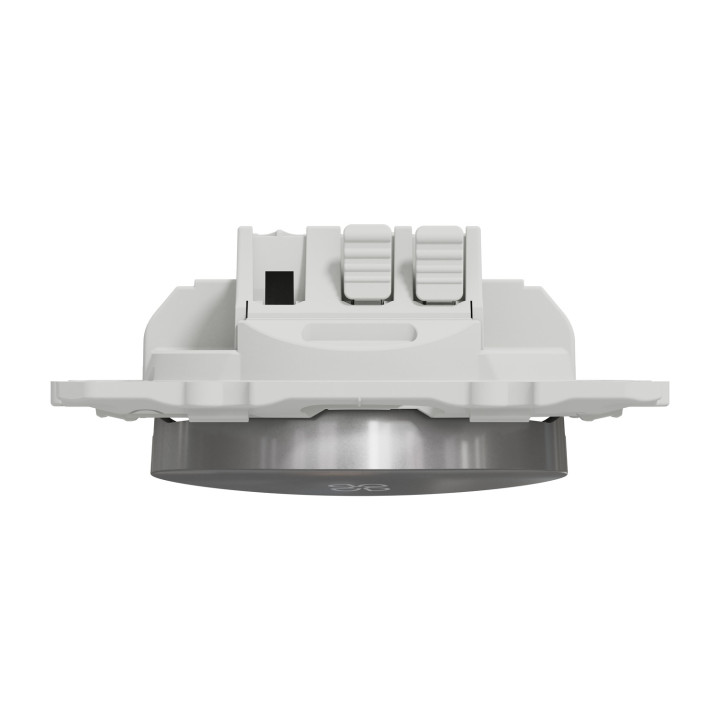 Schneider - Odace - Interrupteur VMC 2 positions - aluminium - Réf : S530233