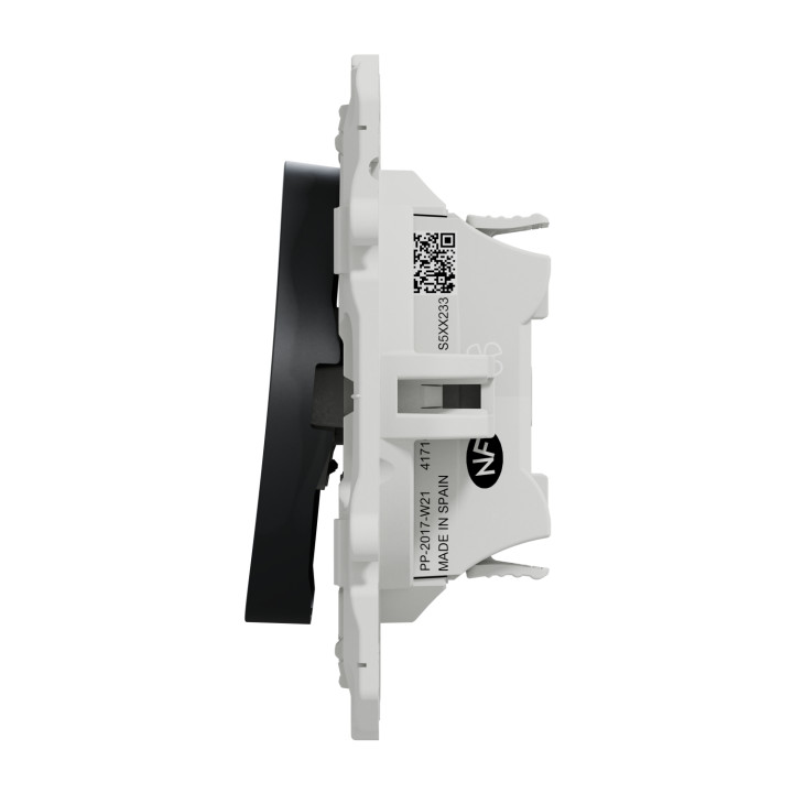 Schneider - Odace - Interrupteur VMC 2 positions - anthracite - Réf : S540233