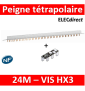 Peigne d'alimentation tétrapolaire pour produit à vis HX³ horizontal optimisé - longueur 24 modules 405210