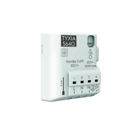 Delta Dore - Récepteur variateur d'éclairage connecté - Équipement sans fil - 1 voie - Marche/arrêt - Réf : TYXIA 5640