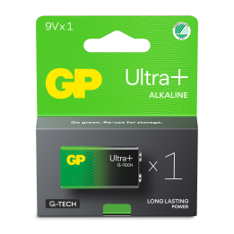 GPBM - Pile GP Ultra Plus Alcaline 9V-pile - LR22/6LR61/6F22/6LF22 - 9V - Réf : GP151419