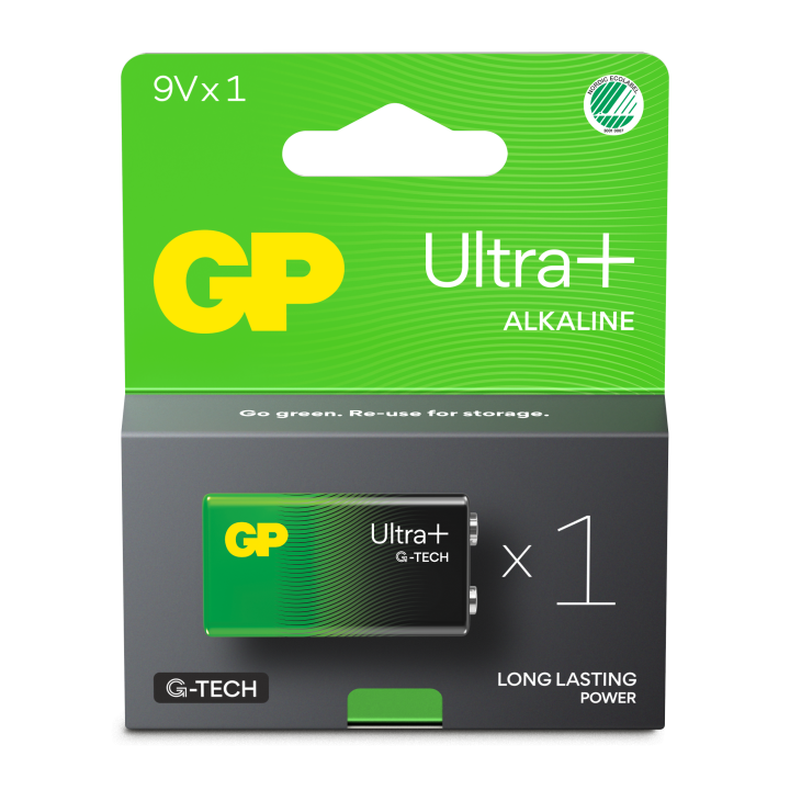 GPBM - Pile GP Ultra Plus Alcaline 9V-pile - LR22/6LR61/6F22/6LF22 - 9V - Réf : GP151419