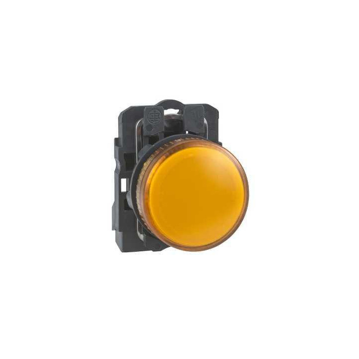 Schneider - Harmony voyant rond Ø22 - IP66 - orange - LED intégrée - 240 V  - Réf : XB5AVM5