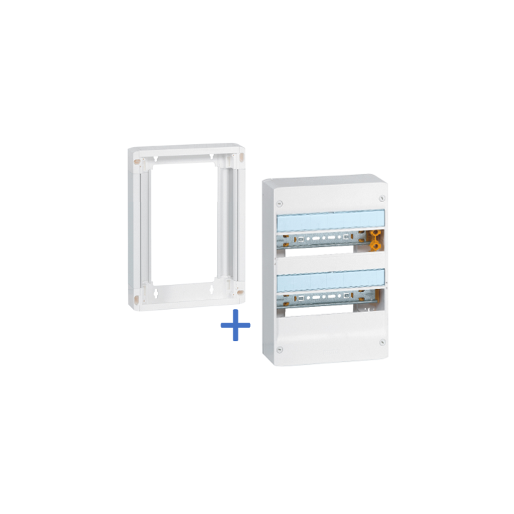 Legrand - LOT Coffret DRIVIA 26 Modules + rehausse - 401212 + 401372