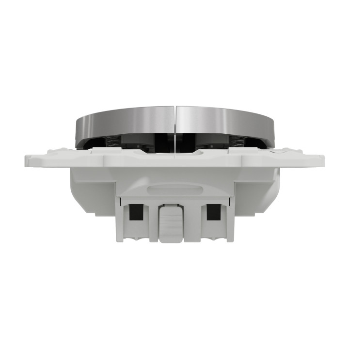 Schneider - Odace - Double Poussoir - aluminium - 10A - 250V - Réf : S530216