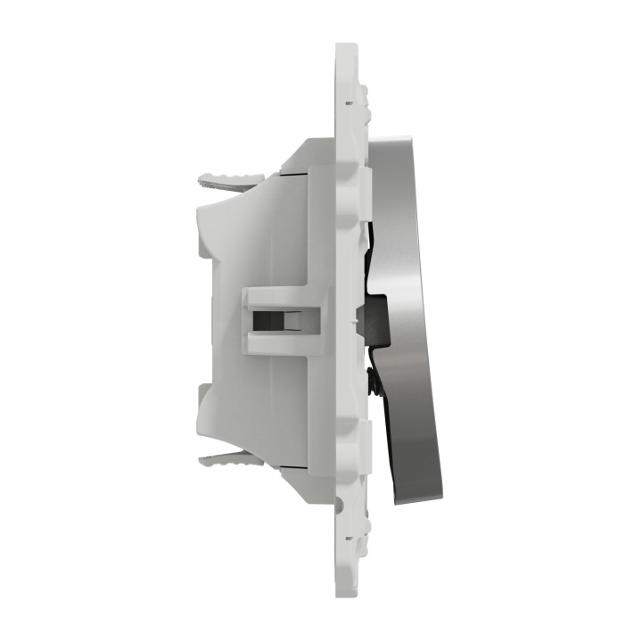 Schneider - Odace - Double Poussoir - aluminium - 10A - 250V - Réf : S530216